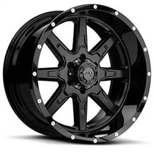 Tuff T15 SATIN BLACK W/ GLOSS BLACK LIP 5x139.7 22R 10 78.1 5