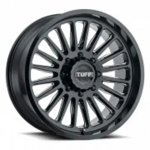 Tuff T5A GLOSS BLACK W/ MILLED SPOKES 8x180 22R 10 125.1 5