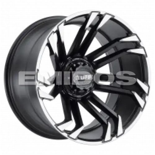 Tuff T21 MATTE BLACK W/ MACHINED FLANGE 6x135 22R 12 87.1 -45
