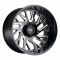 Tuff T4B GLOSS BLACK W/ MILLED SPOKES 5x127 22R 12 71.5 -45