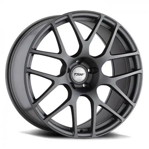 TSW NURBURGRING MATTE GUNMETAL 5x120 22R 9 76.1 20