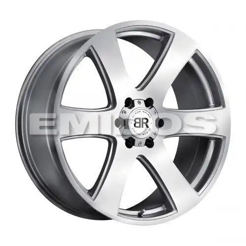 Black Rhino HAKA SILVER W/ MACHINE FACE 6x135 22R 9.5 87.1 30