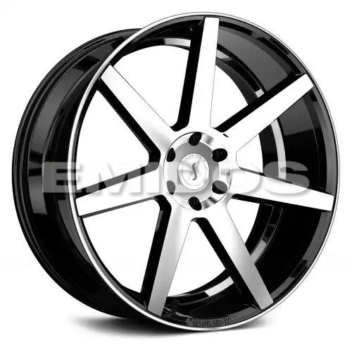 Status JOURNEY GLOSS BLACK W/ MACHINED FACE 5x120 22R 9.5 74.1 15
