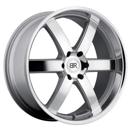Black Rhino PONDORA SILVER W/ MACHINE FACE & LIP 6x135 22R 9.5 87.1 30