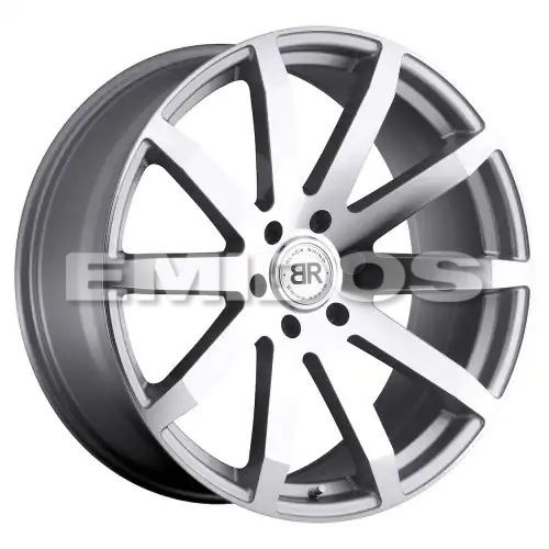 Black Rhino TRAVERSE SILVER W/ MACHINE-CUT FACE 5x139.7 22R 9.5 78.1 20