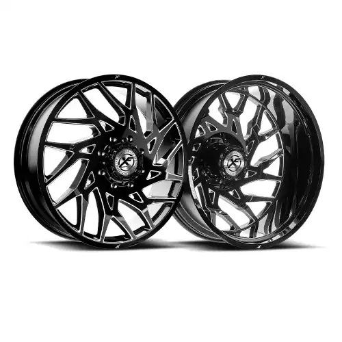 XF Dually XF-229 Dually Gloss Black & Milled 10x225 20R 8.25 170.1 -202