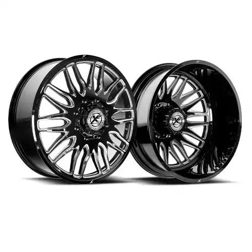 XF Off-Road XF-240 Dually Gloss Black & Milled 8x200 20R 8.25 142 -192