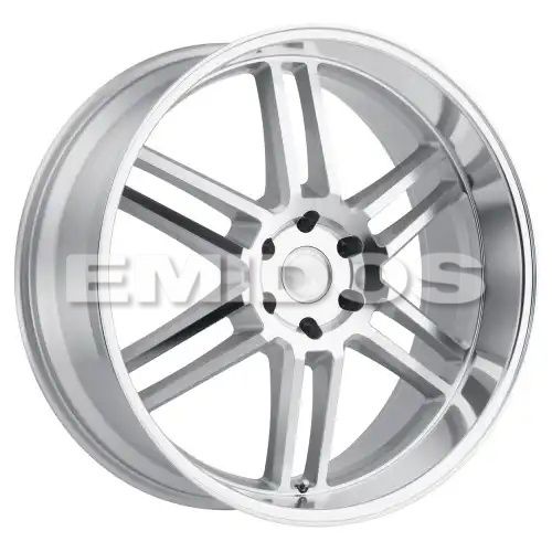 Black Rhino KATAVI SILVER W/ MIRROR-CUT FACE 6x135 24R 10 87.1 30