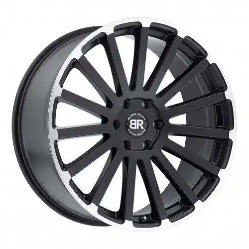 Black Rhino SPEAR MATTE BLACK W/ MATTE MACHINED EDGE 5x150 24R 10 110.1 30