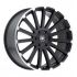 Black Rhino SPEAR MATTE BLACK W/ MATTE MACHINED EDGE 5x150 24R 10 110.1 30