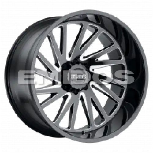 Tuff T2A GLOSS BLACK W/ MILLED SPOKES 6x135 24R 14 87.1 -72