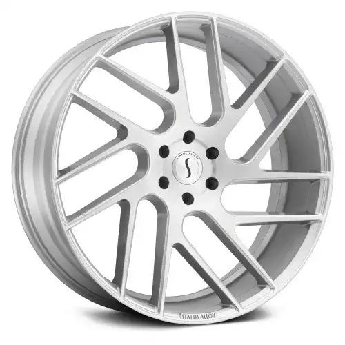 Status JUGGERNAUT SILVER W/ BRUSHED MACHINED FACE 5x139.7 24R 9.5 112.1 15