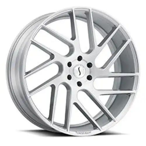 Status JUGGERNAUT SILVER W/ BRUSHED MACHINED FACE 6x139.7 24R 9.5 112.1 25