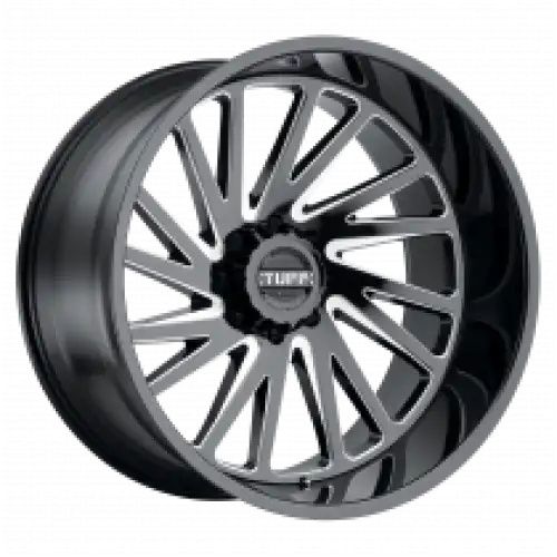 Tuff T2A GLOSS BLACK W/ MILLED SPOKES 8x170 26R 14 125.1 -72