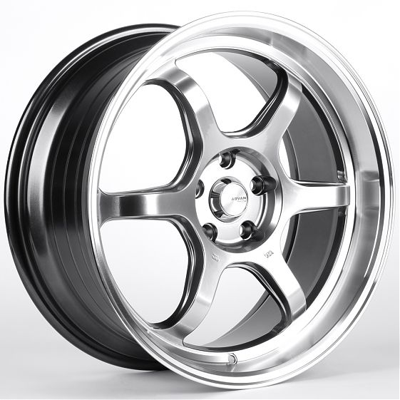 Комплект дисков 29959/19/73.1/Серебро Тёмное + Полированный Обод