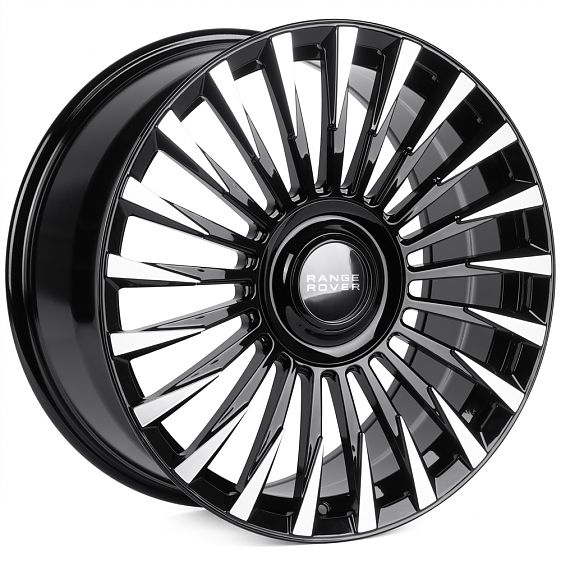 Комплект дисков 28587/20/72.56/Черный + Полированные Спицы