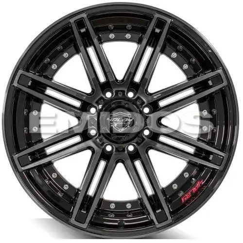 4PLAY Wheels 4P08 Gloss Black w/ Brushed Face & Tinted Clear 8x170 22R 12 124,9 -44