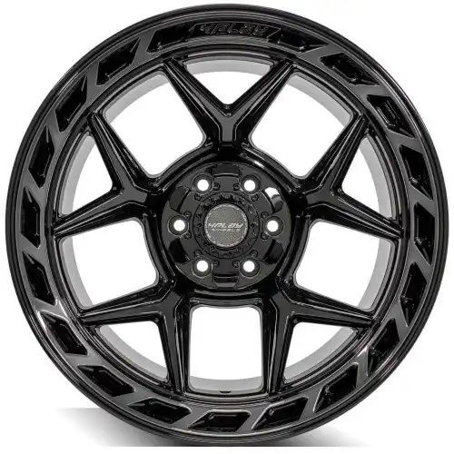 4PLAY Wheels 4P55 Gloss Black w/ Brushed Face & Tinted Clear 5x127/5x139.7 22R 12 87,1 -44