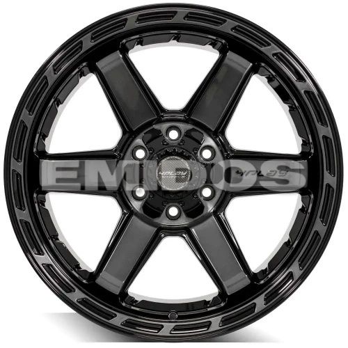 4PLAY Wheels 4P63 Gloss Black w/ Brushed Face & Tinted Clear 6x139.7/6x135 22R 12 106,1 -44