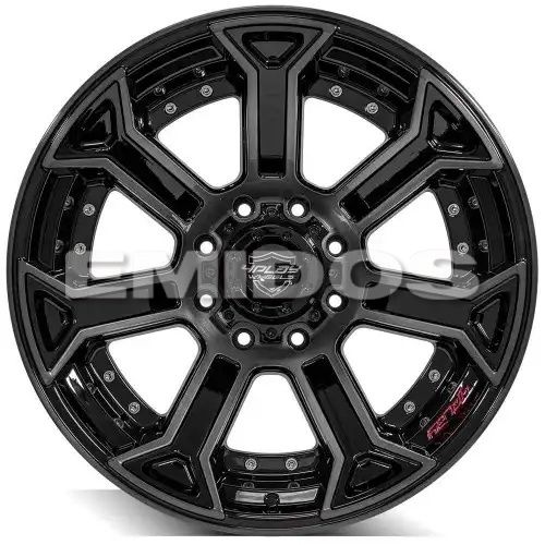 4PLAY Wheels 4P70 Gloss Black w/ Brushed Face & Tinted Clear 6x139.7/6x135 22R 12 106,1 -44
