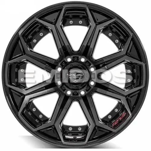 4PLAY Wheels 4P80R Gloss Black w/ Brushed Face & Tinted Clear 5x127/5x139.7 20R 10 87,1 -24