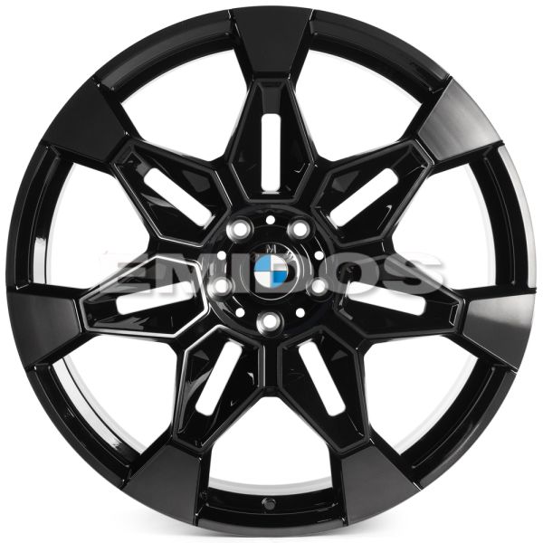 Комплект дисков 29771/22/66.5/Чёрный Глянцевый + Полированные Спицы