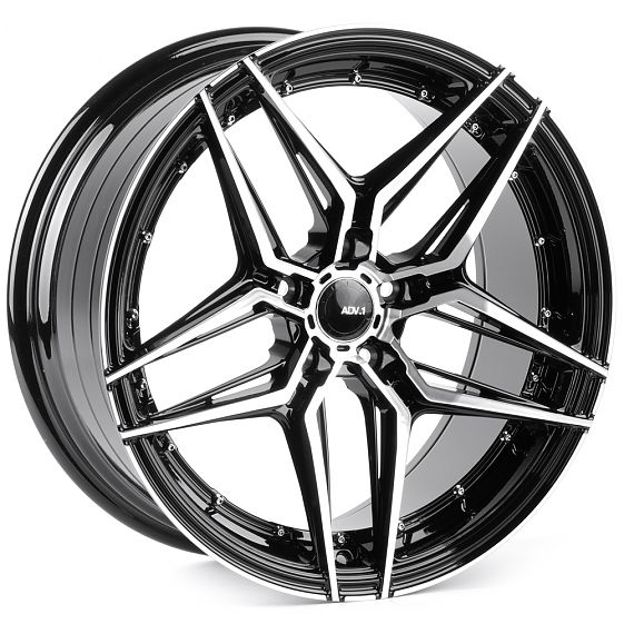 Комплект дисков 28768/19/66.56/Черный + Полированные Спицы