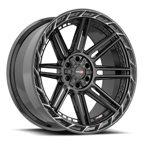 Vortek VRP-501 Gloss Black Center & Diamond Cut Ring With Dark Tint 5x139.7/150 20R 9 110.3 BNK