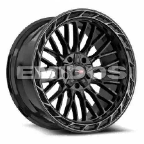 Vortek VRP-502 Gloss Black Center & Diamond Cut Ring With Dark Tint 5x127/139.7 20R 10 78.1 -18