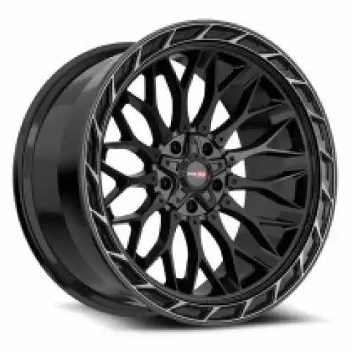 Vortek VRP-503 Gloss Black Center & Diamond Cut Ring With Dark Tint 5x139.7/150 20R 9 110.3 18