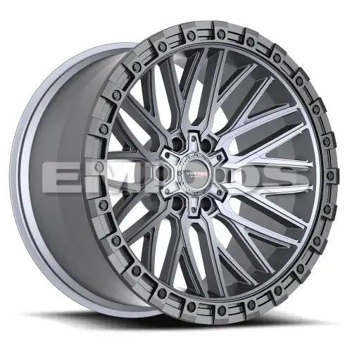 Vortek VRT-608 Matte Titanium With Black Bead Ring 6x135/139.7 20R 10 106.1 -24