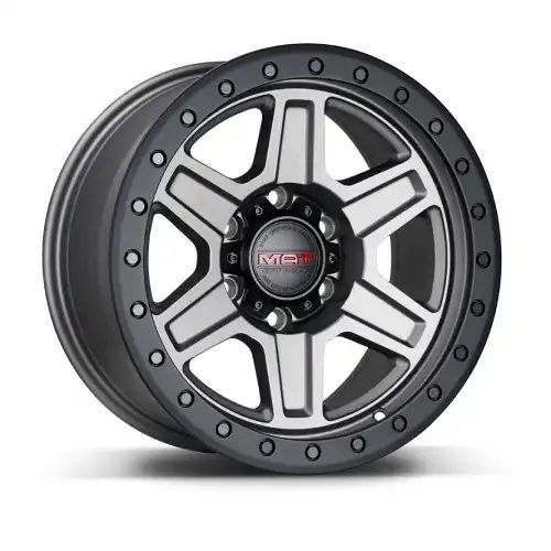MAT Offroad 6989 Matte gunmetal/W Black Lip Edge 5x127 17R 8.5 71,56 -12