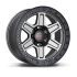 MAT Offroad 6989 Matte gunmetal/W Black Lip Edge 6x139.7 17R 8.5 100,1 0
