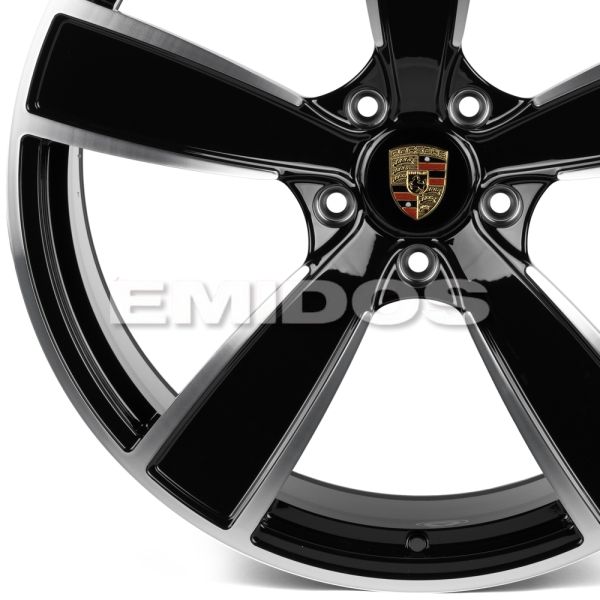 Комплект дисков 29761/21/71.6/Чёрный Глянцевый + Полированные Спицы