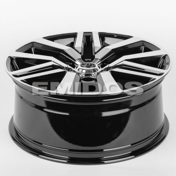 ЛИТЫЕ ДИСКИ 80140 TOYOTA/LEXUS 2026-DS215 20 J8.5 ET25 6X139.7 106.1 ЧЁРНЫЙ + ПОЛИРОВАННЫЕ СПИЦЫ