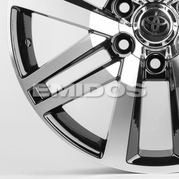 ЛИТЫЕ ДИСКИ 80140 TOYOTA/LEXUS 2026-DS215 20 J8.5 ET25 6X139.7 106.1 ЧЁРНЫЙ + ПОЛИРОВАННЫЕ СПИЦЫ