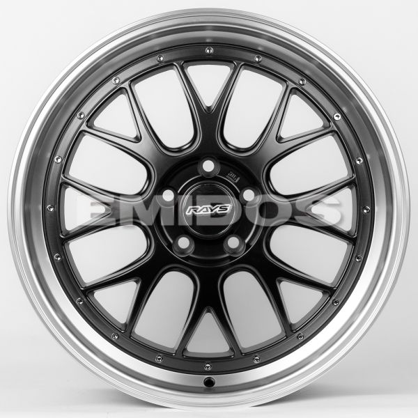 ЛИТЫЕ ДИСКИ 80189 BBS 83463-DS204 19 J8.5 ET35 5X114.3 73.1 ЧЁРНЫЙ МАТОВЫЙ + ПОЛИРОВАННЫЙ ОБОД