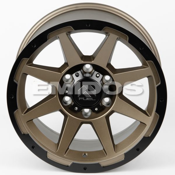 ЛИТЫЕ ДИСКИ 80219 FUEL 82093-DS185 17 J9 ET15 6X139.7 106.1 БРОНЗА + ЧЁРНЫЙ ОБОД