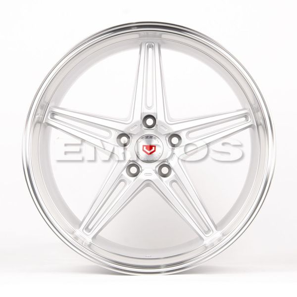ЛИТЫЕ ДИСКИ 80490 VEEMANN BX03-SB408 19 J9.5 ET25 5X114.3 73.1 СЕРЕБРО + ПОЛИРОВАННЫЙ ОБОД