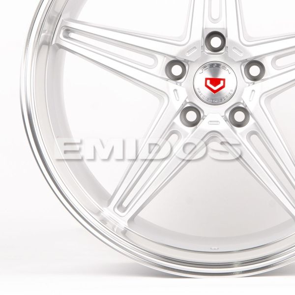 ЛИТЫЕ ДИСКИ 80490 VEEMANN BX03-SB408 19 J9.5 ET25 5X114.3 73.1 СЕРЕБРО + ПОЛИРОВАННЫЙ ОБОД
