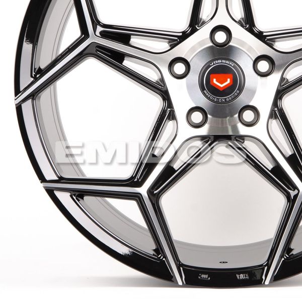 ЛИТЫЕ ДИСКИ 80499 VEEMANN BX04-CS257 19 J9.5 ET38 5X114.3 73.1 ЧЁРНЫЙ + ПОЛИРОВАННЫЕ СПИЦЫ