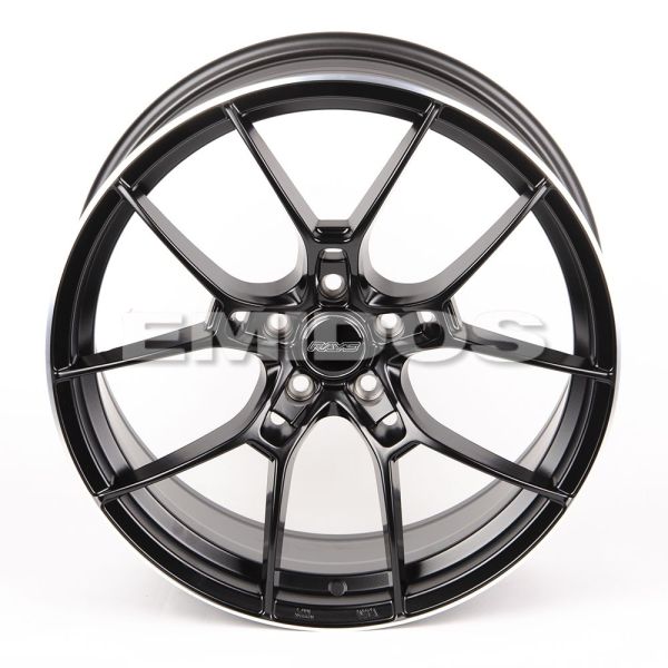 ЛИТЫЕ ДИСКИ 81341 RAYS DQ020-SB406 19 J8.5 ET35 5X114.3 73.1 ЧЁРНЫЙ МАТОВЫЙ + ПОЛИРОВАННЫЙ ОБОД