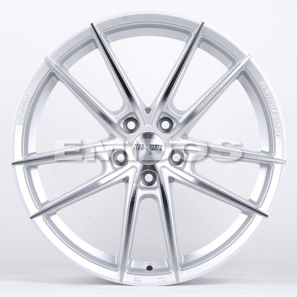 ЛИТЫЕ ДИСКИ 81478 ZERO 2239-FG565 17 J7.5 ET38 5X114.3 73.1 СЕРЕБРО + ПОЛИРОВАННЫЕ СПИЦЫ