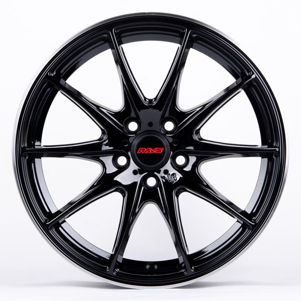 ЛИТЫЕ ДИСКИ 81205 RAYS 5203-SK144 16 J7 ET38 5X108 73.1 ЧЁРНЫЙ ГЛЯНЦЕВЫЙ + ПОЛИРОВАННЫЙ ОБОД