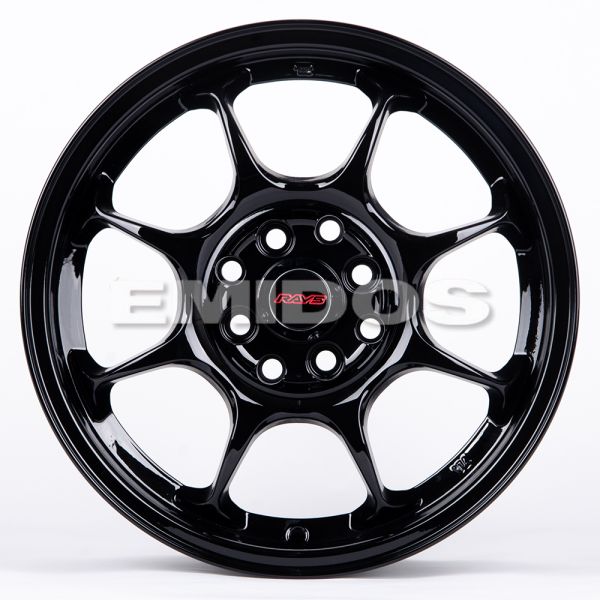 ЛИТЫЕ ДИСКИ 80833 RAYS K804X-CS214 15 J7 ET35 4X100/4X114.3 73.1 ЧЁРНЫЙ ГЛЯНЦЕВЫЙ