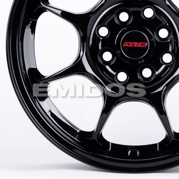 ЛИТЫЕ ДИСКИ 80833 RAYS K804X-CS214 15 J7 ET35 4X100/4X114.3 73.1 ЧЁРНЫЙ ГЛЯНЦЕВЫЙ