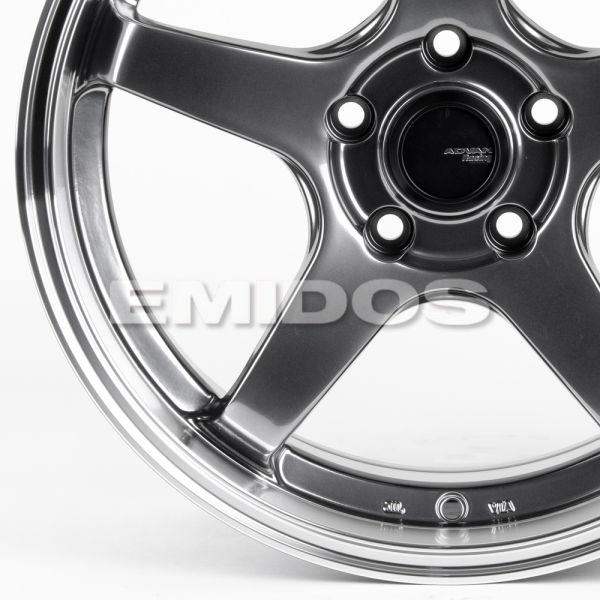 ЛИТЫЕ ДИСКИ 81382 ADVAN 1783-SL043 17 J8 ET35 5X108 73.1 СЕРЕБРО ТЁМНОЕ + ПОЛИРОВАННЫЙ ОБОД