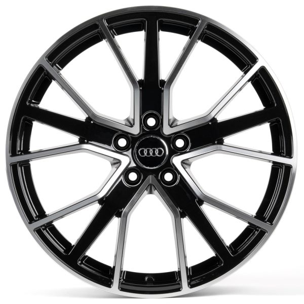 ЛИТЫЕ ДИСКИ 81733 AUDI FC3139-DS361 20 J9 ET30 5X112 66,45 ЧЁРНЫЙ + ПОЛИРОВАННЫЕ СПИЦЫ