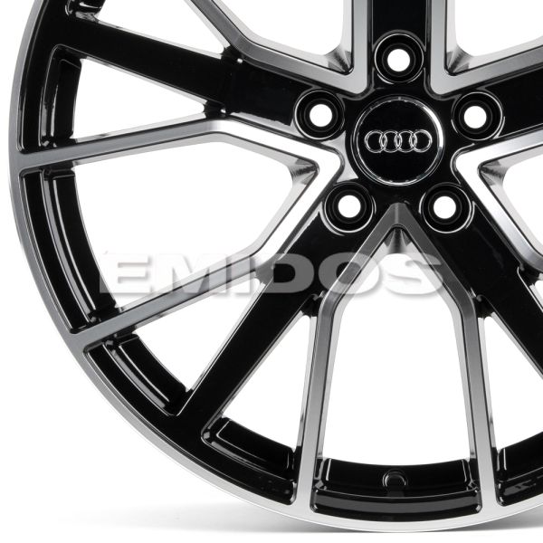 ЛИТЫЕ ДИСКИ 81733 AUDI FC3139-DS361 20 J9 ET30 5X112 66,45 ЧЁРНЫЙ + ПОЛИРОВАННЫЕ СПИЦЫ
