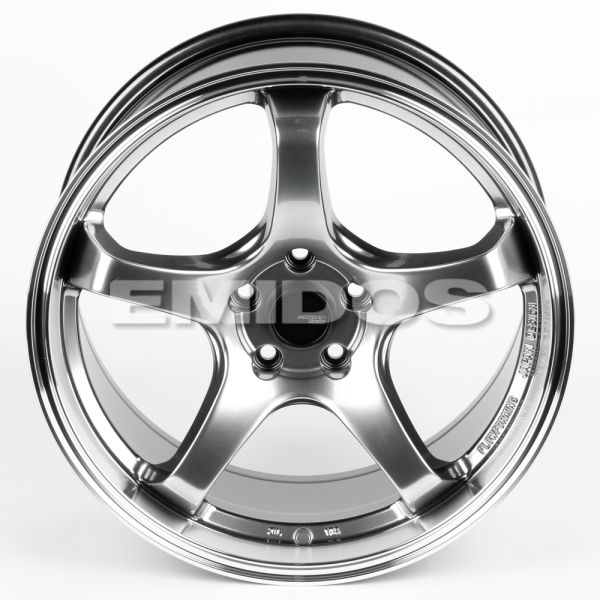 ЛИТЫЕ ДИСКИ 81200 ADVAN 1783-SK164 18 J8.5 ET35 5X108 73.1 СЕРЕБРО ТЁМНОЕ + ПОЛИРОВАННЫЙ ОБОД